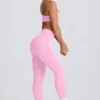 Leggings Soft Active a vita media in rosa baby