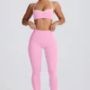 Leggings Soft Active a vita media in rosa baby