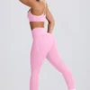 Leggings Soft Active a vita media in rosa baby