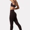 Leggings Soft Active con arricciature in color Espresso