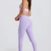 Leggings Soft Active con dettaglio intrecciato sul davanti in lilla Leggings Soft Active con dettaglio intrecciato sul davanti in lilla