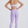 Leggings Soft Active con dettaglio intrecciato sul davanti in lilla Leggings Soft Active con dettaglio intrecciato sul davanti in lilla
