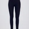 Leggings Soft Active con incrocio e bordi a contrasto in blu navy classico Leggings Soft Active con incrocio e bordi a contrasto in blu navy classico