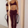 Leggings Soft Active con vita a V in bordeaux Leggings Soft Active con vita a V in bordeaux