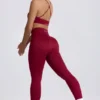 Leggings Super Sculpt senza cuciture in bordeaux Leggings Super Sculpt senza cuciture in bordeaux