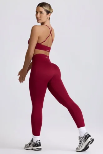 Leggings Super Sculpt senza cuciture in bordeaux