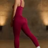 Leggings Super Sculpt senza cuciture in bordeaux Leggings Super Sculpt senza cuciture in bordeaux