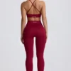 Leggings Super Sculpt senza cuciture in bordeaux Leggings Super Sculpt senza cuciture in bordeaux