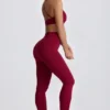 Leggings Super Sculpt senza cuciture in bordeaux Leggings Super Sculpt senza cuciture in bordeaux