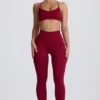Leggings Super Sculpt senza cuciture in bordeaux Leggings Super Sculpt senza cuciture in bordeaux
