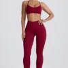 Leggings Super Sculpt senza cuciture in bordeaux Leggings Super Sculpt senza cuciture in bordeaux