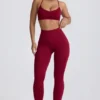Leggings Super Sculpt senza cuciture in bordeaux Leggings Super Sculpt senza cuciture in bordeaux