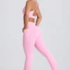 Leggings svasati Soft Active con vita a V e tasche in rosa baby Leggings svasati Soft Active con vita a V e tasche in rosa baby