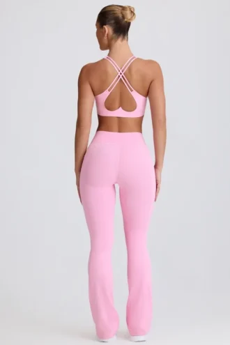 Leggings svasati Soft Active con vita a V e tasche in rosa baby