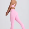 Leggings svasati Soft Active con vita a V e tasche in rosa baby Leggings svasati Soft Active con vita a V e tasche in rosa baby