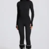Leggings termici in nero leopardato Leggings termici in nero leopardato