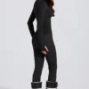 Leggings termici in nero leopardato Leggings termici in nero leopardato