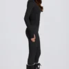 Leggings termici in nero leopardato Leggings termici in nero leopardato