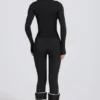 Leggings termici in nero leopardato Leggings termici in nero leopardato