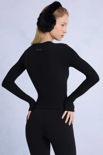 Maglia termica a maniche lunghe in nero