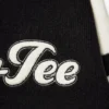 Maglione corto con logo in maglia, nero Maglione corto con logo in maglia, nero