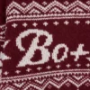 Maglione corto in maglia jacquard in rosso cremisi Maglione corto in maglia jacquard in rosso cremisi