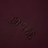 Maglione oversize a girocollo in bordeaux