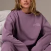 Maglione oversize a girocollo in Dusk