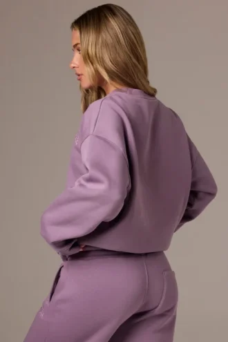 Maglione oversize a girocollo in Dusk