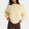 Maglione oversize in maglia a coste color limone Maglione oversize in maglia a coste color limone