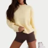 Maglione oversize in maglia a coste color limone Maglione oversize in maglia a coste color limone