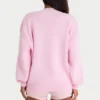Maglione oversize in maglia a costine rosa pallido Maglione oversize in maglia a costine rosa pallido