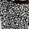Maglione oversize in maglia jacquard nero