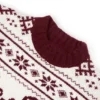 Maglione oversize in maglia jacquard rosso cremisi Maglione oversize in maglia jacquard rosso cremisi