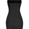 Mini abito slip a fascia in morbida rete trasparente Intimates, colore nero Mini abito slip a fascia in morbida rete trasparente Intimates, colore nero