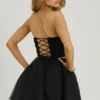 Mini gonna a vita alta in tulle Cosima, nera Mini gonna a vita alta in tulle Cosima, nera