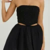 Mini gonna a vita alta in tulle Cosima, nera Mini gonna a vita alta in tulle Cosima, nera