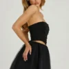 Mini gonna a vita alta in tulle Cosima, nera Mini gonna a vita alta in tulle Cosima, nera