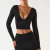 Mini gonna a vita media con drappeggio frontale in TENCEL™ Modal, colore nero Mini gonna a vita media con drappeggio frontale in TENCEL™ Modal, colore nero