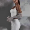 Mini gonna con lacci Asra in bianco Mini gonna con lacci Asra in bianco