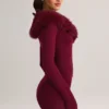 Mini gonna in maglia a vita media Tova in color vino Mini gonna in maglia a vita media Tova in color vino