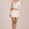 Mini gonna in pizzo Elowise color avorio Mini gonna in pizzo Elowise color avorio