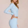 Mini gonna in pizzo Elowise in blu polvere Mini gonna in pizzo Elowise in blu polvere