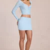 Mini gonna in pizzo Elowise in blu polvere Mini gonna in pizzo Elowise in blu polvere