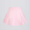 Mini gonna-pantaloncino incrociata in jersey spazzolato rosa pallido melange Mini gonna-pantaloncino incrociata in jersey spazzolato rosa pallido melange