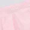 Mini gonna-pantaloncino incrociata in jersey spazzolato rosa pallido melange Mini gonna-pantaloncino incrociata in jersey spazzolato rosa pallido melange