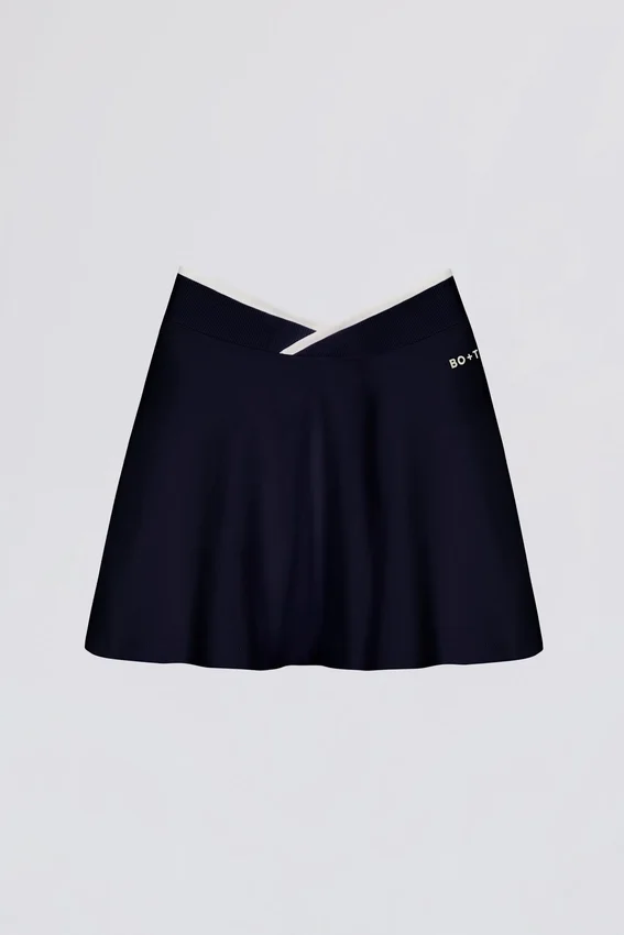 Mini gonna-pantaloncino incrociato Soft Active in blu navy classico Mini gonna-pantaloncino incrociato Soft Active in blu navy classico