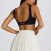 Mini gonna-pantaloncino plissettata Soft Active Crossover color avorio