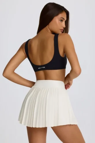 Mini gonna-pantaloncino plissettata Soft Active Crossover color avorio Mini gonna-pantaloncino plissettata Soft Active Crossover color avorio