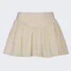 Mini gonna Thia con fiocco in broderie anglaise color avorio Mini gonna Thia con fiocco in broderie anglaise color avorio